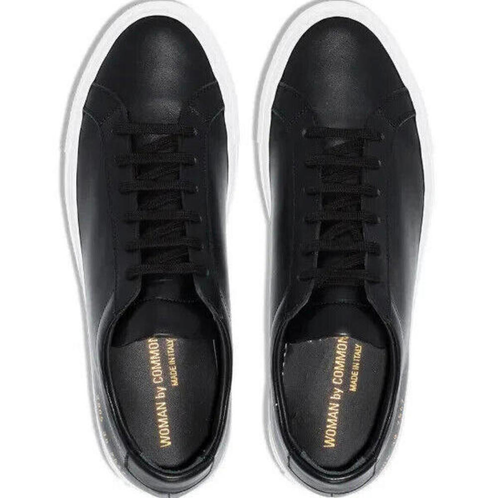 Woman by Common Projects Size 38 Black Original Achilles Low Sneaker 3805-7547